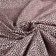 Tissu jersey motif pois - Rose et noir - Oeko-Tex ® - Stenzo Textiles ® Stenzo Textiles ® - Tissus Oekotex - 3