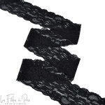 Ruban dentelle douce extensible 5.5cm - Fleur  - 4
