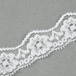 Ruban dentelle douce extensible 2 cm - Fleur  - 2