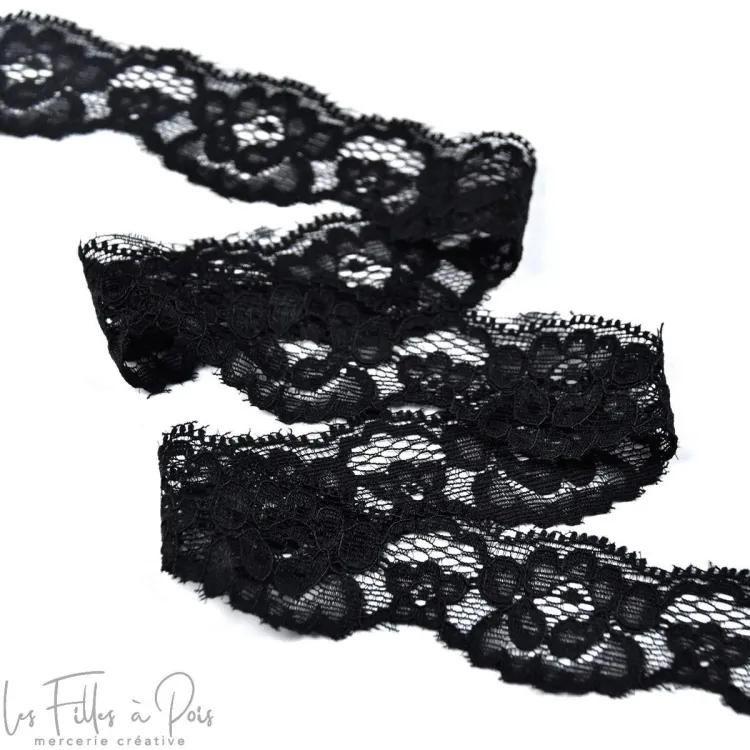 DESTOCK Ruban dentelle douce extensible 3cm - Fleur Autres marques - Tissus et mercerie - 4 DESTOCK Ruban dentelle douce extensible 3cm - Fleur Autres marques - Tissus et mercerie - 4