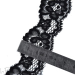 Ruban dentelle douce extensible 3cm - Fleur  - 8