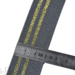 Elastique plat à rayures lurex - 30mm  - 4