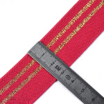 Elastique plat à rayures lurex - 30mm  - 13