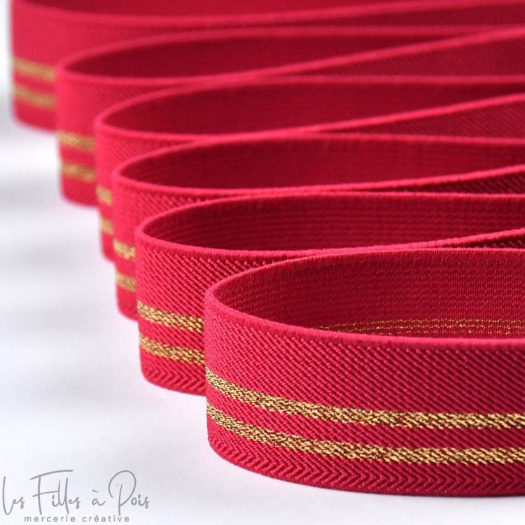DESTOCK Tiras elásticas planas de lurex dorado - 30mm Autres marques - Tissus et mercerie - 11 DESTOCK Tiras elásticas planas de lurex dorado - 30mm Autres marques - Tissus et mercerie - 11