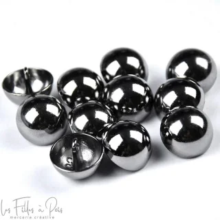 Bouton à queue - Rond - Métal gun Tissus et mercerie créative – Nos sélections sans marque - 1