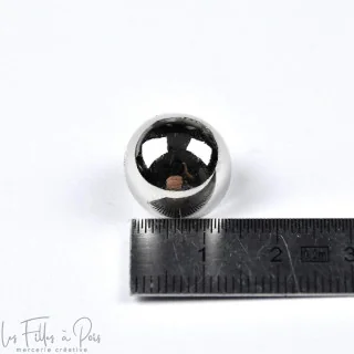 Bouton à queue - Rond - Métal argenté Tissus et mercerie créative – Nos sélections sans marque - 4