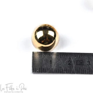 Bouton à queue - Rond - Métal doré Tissus et mercerie créative – Nos sélections sans marque - 2