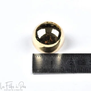 Bouton à queue - Rond - Métal doré Tissus et mercerie créative – Nos sélections sans marque - 4