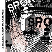 Jersey-interlock sport motif sport Extrême collection "Vitamin" - Noir, gris et rose - Les Filles à Pois ® - Oeko-Tex ® Les Fill