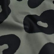 Tissu déperlant K-way motif léopard collection "Angels" - Vert et noir - Les Filles à Pois ® - Oeko-Tex ® Les Filles à Pois - De