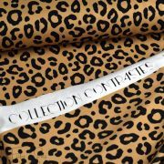 Tissu jersey motif léopard collection "Contrastes" - Camel et noir - Les Filles à Pois ® - Oeko-Tex ® Les Filles à Pois - Design
