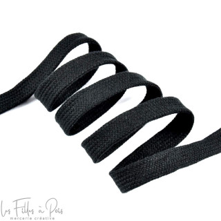 Cordon plat coton - 17mm  - 1