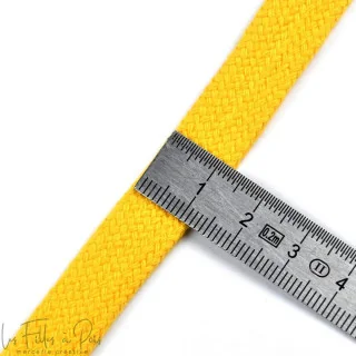 DESTOCK – Cordon plat coton – 17 mm – Vendu au mètre - 10