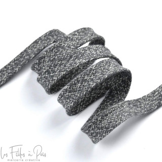 Cordon plat coton - 17mm  - 23