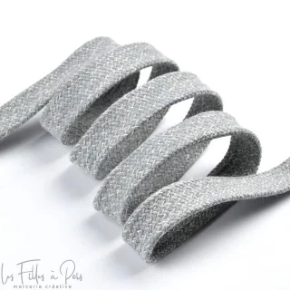 DESTOCK – Cordon plat coton – 17 mm – Vendu au mètre - 25