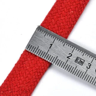 DESTOCK – Cordon plat coton – 17 mm – Vendu au mètre - 30