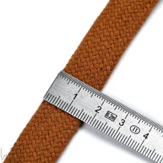 DESTOCK – Cordon plat coton – 17 mm – Vendu au mètre - 38