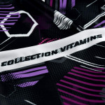 Jersey-interlock sport motif hexagone collection "Vitamin" - Noir et rose fuchsia - Les Filles à Pois ® - Oeko-Tex ® Les Filles 