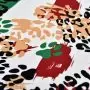 Tissu lycra motif léopard collection "Contrastes" - Blanc, vert, rouge et noir - Les Filles à Pois ® - Oeko-Tex ® Les Filles à P