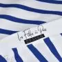 Tissu jersey motif rayures marinières collection "Little Sardine" - Blanc et bleu - Les Filles à Pois ® - Oeko-Tex ® Les Filles 