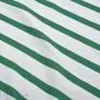 Tissu jersey motif rayures marinières collection "Little Sardine" - Blanc et vert - Les Filles à Pois ® - Oeko-Tex ® Les Filles 