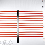 Panneau de tissu jersey motif rayures marinières collection "Little Sardine" - Blanc et rouge - Les Filles à Pois ® - Oeko-Tex ®