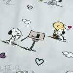 Tissu jersey coton motif Snoopy "Postbox" - Vert menthe - Bio - Peanuts ® Peanuts ® - 6