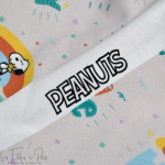 Tissu french terry coton motif Snoopy "Hug" - Multicolore - Bio - Peanuts ® Peanuts ® - 7