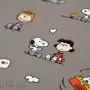 Tissu jersey coton motif Snoopy "Balloon" - Taupe - Bio - Peanuts ® Peanuts ® - 3