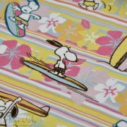 Tissu jersey coton motif Snoopy "Aloha" - Multicolore - Bio - Peanuts ® Peanuts ® - 5