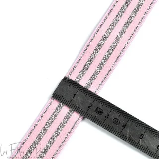 DESTOCK Elastique plat à rayures lurex - 20mm Tissus et mercerie créative – Nos sélections sans marque - 12