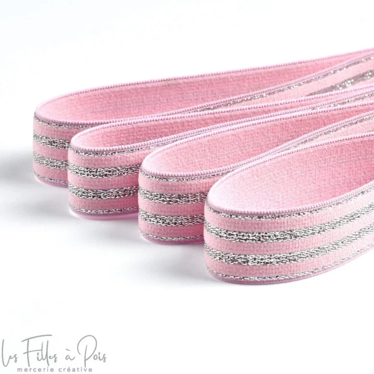 DESTOCK Elastique plat à rayures lurex - 20mm Tissus et mercerie créative – Nos sélections sans marque - 11