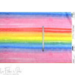 Tissu jersey motif arc-en-ciel collection "Happy" - Multicolore - Les Filles à Pois ® - Oeko-Tex ® Les Filles à Pois - Design ® 