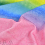 Tissu jersey motif arc-en-ciel collection "Happy" - Multicolore - Les Filles à Pois ® - Oeko-Tex ® Les Filles à Pois - Design ® 