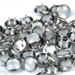Boutons-pression à sertir perle - 10mm - Lot de 100  - 5