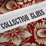 Tissu jersey de coton motif fleurs baroques collection "Klass" - Terracotta et écru - Les Filles à Pois ® - Oeko-Tex ®