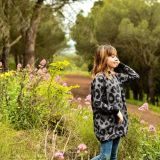 Fato de banho "Angels" com estampado de leopardo - Verde caqui e preto - Les Filles à Pois Les Filles à Pois - Design : motifs a