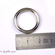 Anneau en métal inoxydable pour harnais - Argenté - 16.3mm  - 3