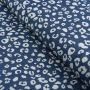 Tissu jeans stretch motif léopard - Bleu Autres marques - Tissus et mercerie - 2