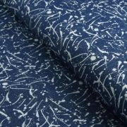 Tissu jeans stretch motif tâches de peinture - Bleu Autres marques - Tissus et mercerie - 2