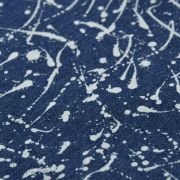 Tissu jeans stretch motif tâches de peinture - Bleu Autres marques - Tissus et mercerie - 4