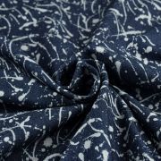 Tissu jeans stretch motif tâches de peinture - Bleu Autres marques - Tissus et mercerie - 8