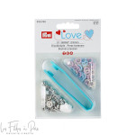 Boutons pression jersey assortiments de rose, bleu et perle avec outil - 8 mm - 390700 - Prym ® Prym ® - Mercerie - 1