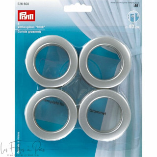 Oeillet à rideau "Click" - 40mm - Argenté mat - 526600 - Prym ® Prym ® - Mercerie - 1