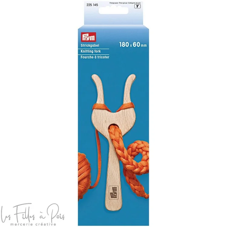 Fourche à tricoter en bois – Prym 225145 (Lucet) Prym : mercerie couture et accessoires de qualité - 1