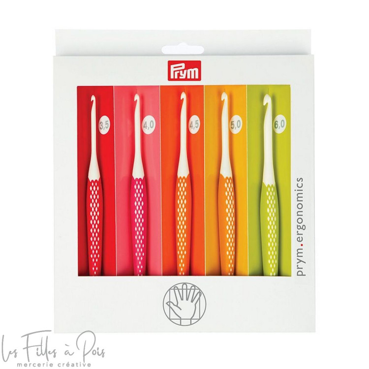 Conjunto de ganchos ergonómicos - 218440 - Prym ® Prym ® - Mercerie - 1 Conjunto de ganchos ergonómicos - 218440 - Prym ® Prym ® - Mercerie - 1