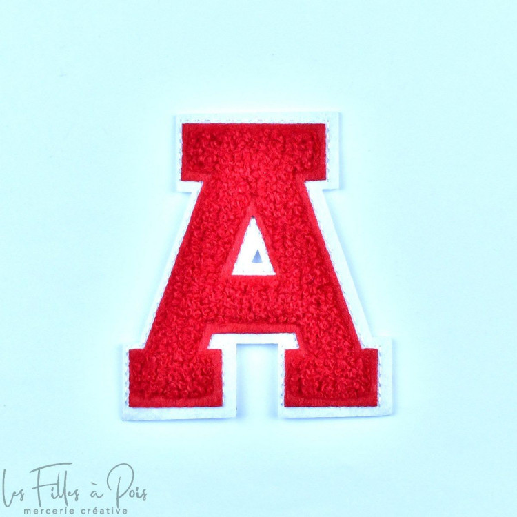 Insignia de letras alfabéticas esponjosas - Rojo y blanco - Planchado Autres marques - Tissus et mercerie - 1 Insignia de letras alfabéticas esponjosas - Rojo y blanco - Planchado Autres marques - Tissus et mercerie - 1