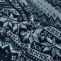 Tissu minky motif jacquard de noël collection "D&C" - Noir, gris et écru - Les Filles à Pois ® - Oeko-Tex ®