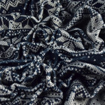 Tissu minky motif jacquard de noël collection "D&C" - Noir, gris et écru - Les Filles à Pois ® - Oeko-Tex ® Les Filles à Pois - 
