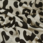 Tissu minky motif léopard collection "Angels" - Ecru et noir - Les Filles à Pois ® - Oeko-Tex ® Les Filles à Pois - Design ® - M